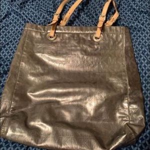 Silver Michael Kors tote